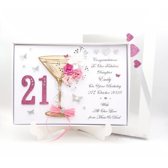 Luxury Handmade Personalized 3D Birthday card...
