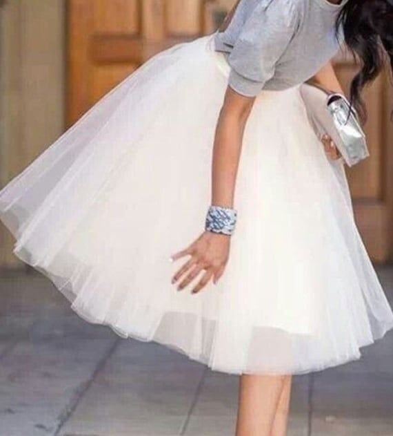 Ivory Tulle Skirt: Custom Wedding Bridesmaid ...