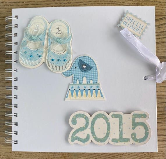 New baby card scrapbook | baby book | baby ke...