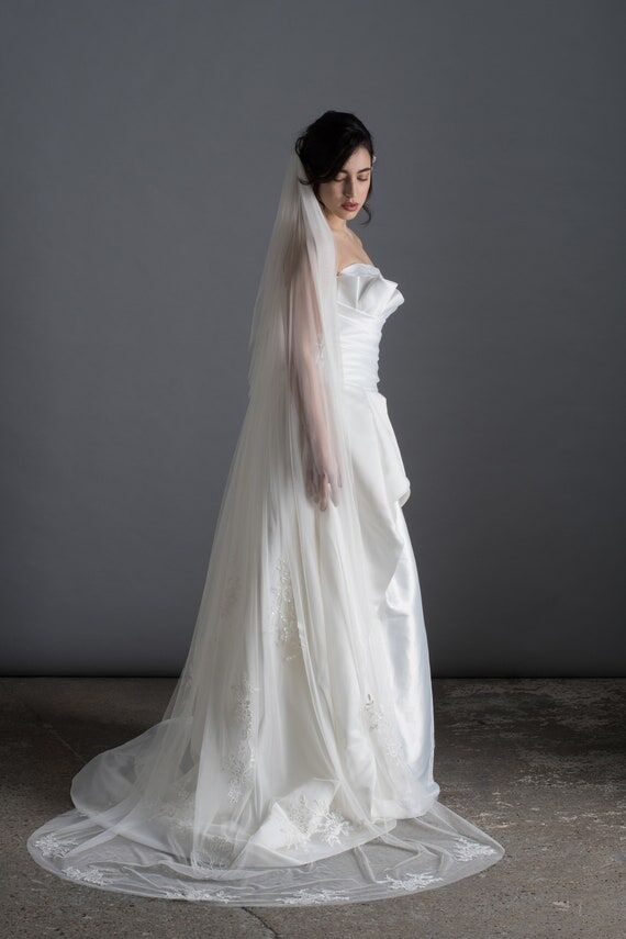 Wedding Veil, Italian Tulle Veil, Gentle and ...