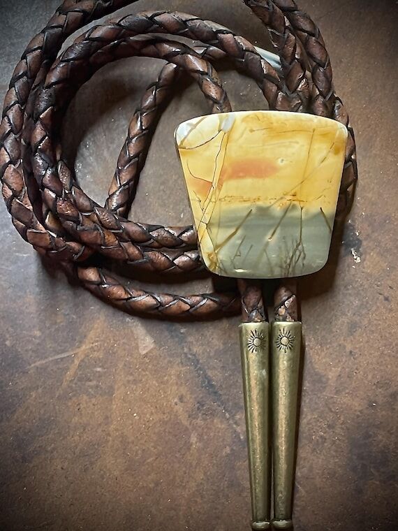 Cherry Creek Jasper Bolo Necklace/Tie, Handma...