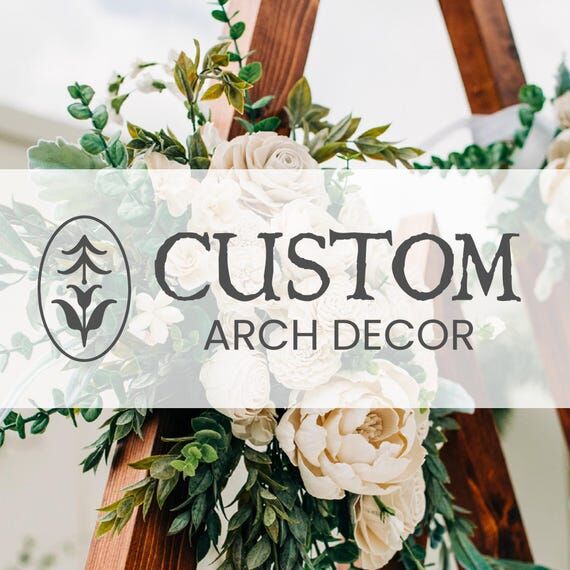 Custom Sola Flower Wedding Arch Decor: Foreve...