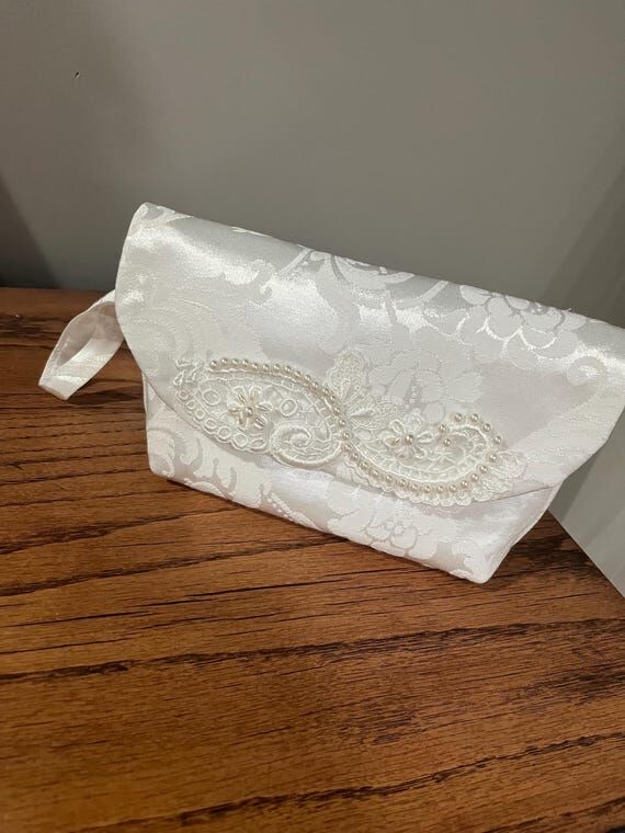 purse made from wedding gown, moms gown repur...