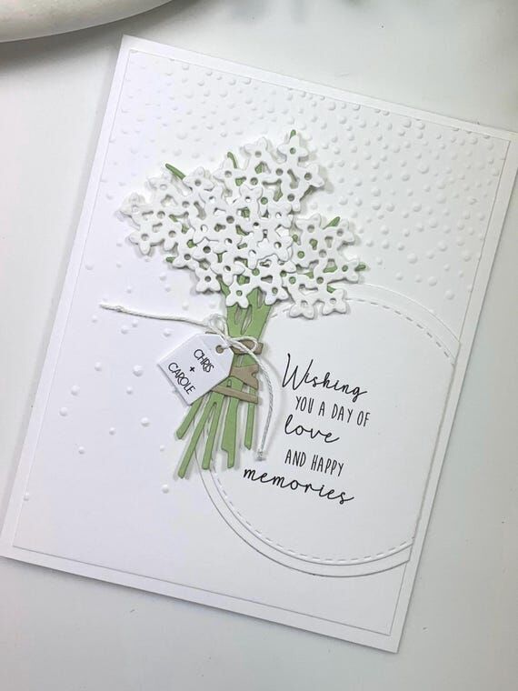 Personalized Wedding Card, Handmade Keepsake ...
