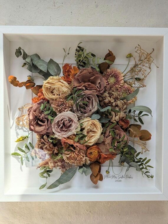 Wedding Flowers Bouquet Preservation in Shado...