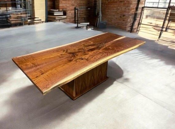 Conference Table Modern, Walnut Table with Pe...