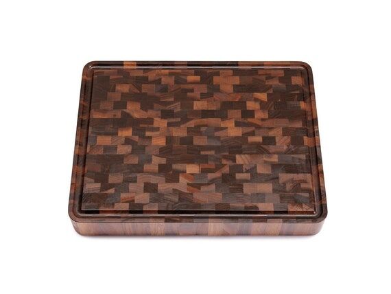 End-Grain Walnut Butcher Block: Amish Handmad...