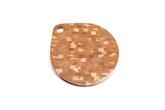 Amish Handcrafted Hickory End Grain Cutting B...
