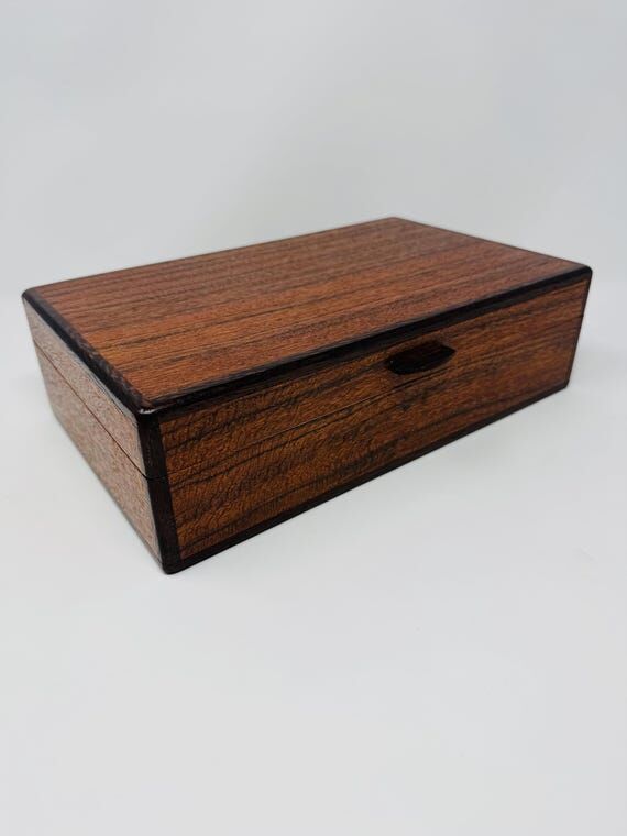 Australian Walnut Jewelry Box, 5th Anniversar...