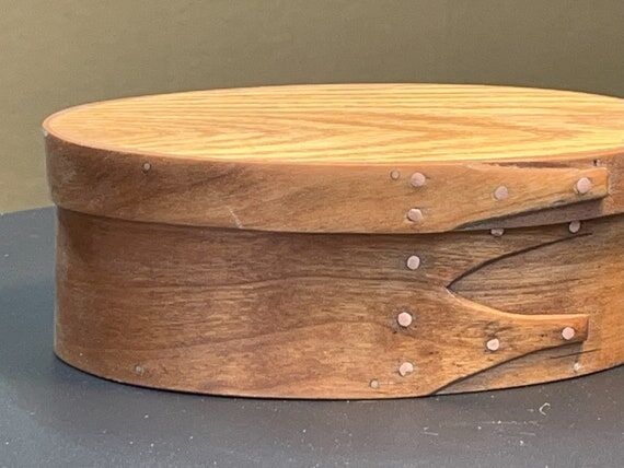 Shaker Oval Box #2 - Cherry & Oak...