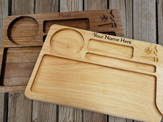 Personalized Hardwood Cannabis Marijuana Wood...