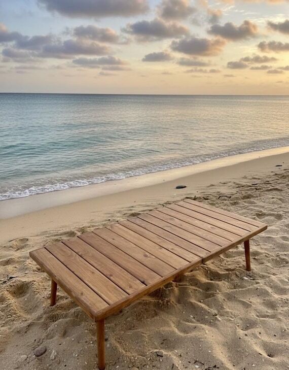 Handmade Foldable Wooden Picnic Table – Por...