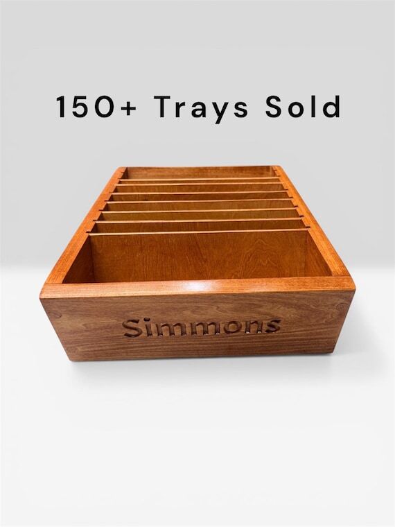 Handcrafted Wooden Sculch Tray | Letter Sorte...
