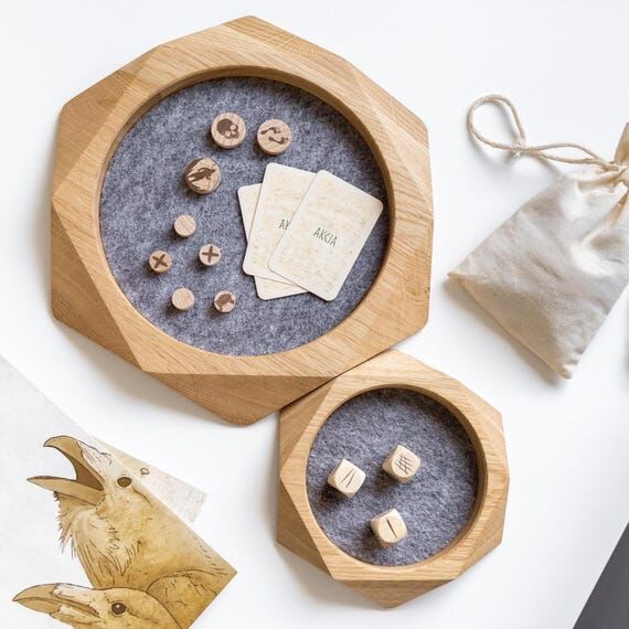 Wooden Dice Tray | Hexagon Rolling Tray | DnD...