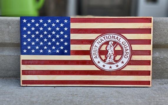 National Guard American Flag Wall Art...