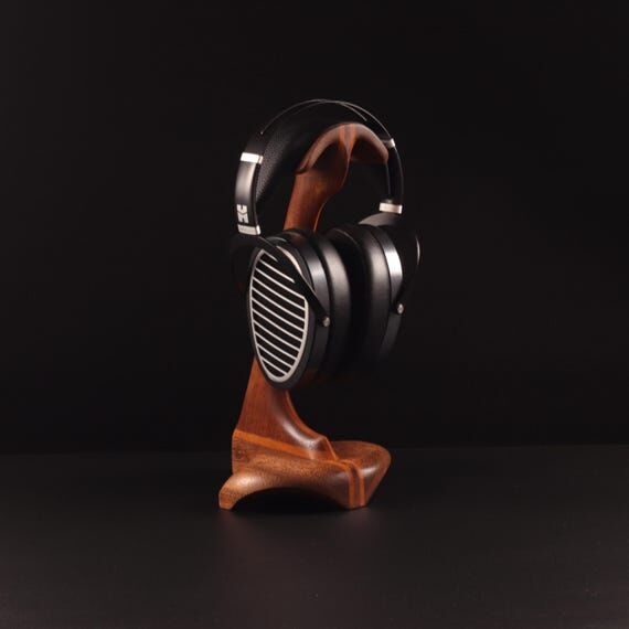 Handmade Wenge & Bilinga Wooden Headphone Sta...
