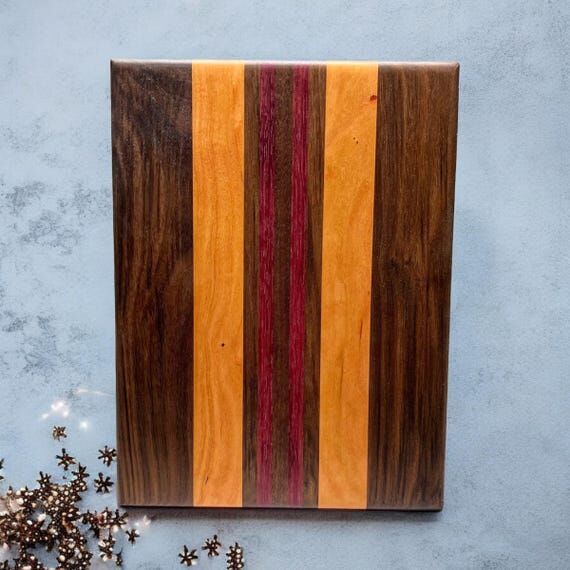 Handmade Black Walnut, Cherry, Purple Heart C...