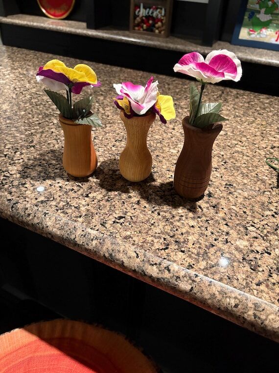Hand Turned Mini Bud Vase...