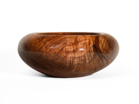 Handcrafted Walnut Display Bowl – Fine Wood...