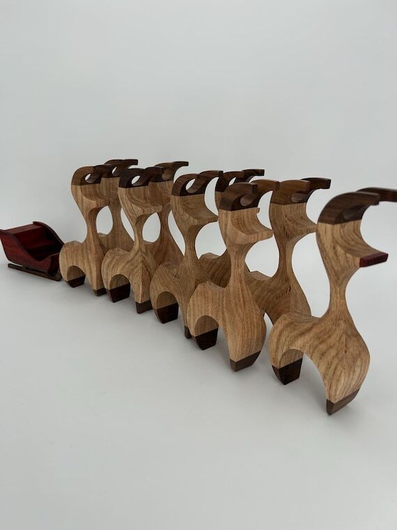 Lasting Handmade Mid-Century Modern Wooden Sa...