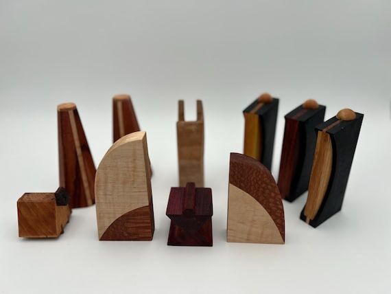 Handmade Wooden Nativity Set, Modern Christma...