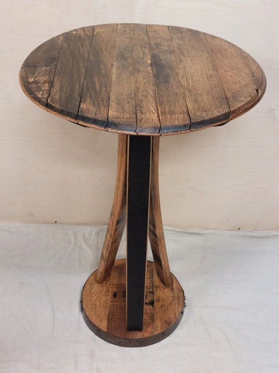 Bourbon Barrel Table: Small Kitchen, End or H...