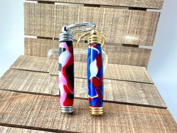 Camo Keychain, Secret Compartment key chains...