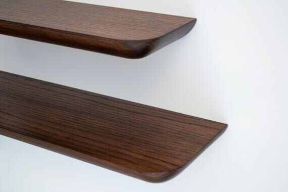 Hardwood Floating Shelf Custom Size Handmade ...