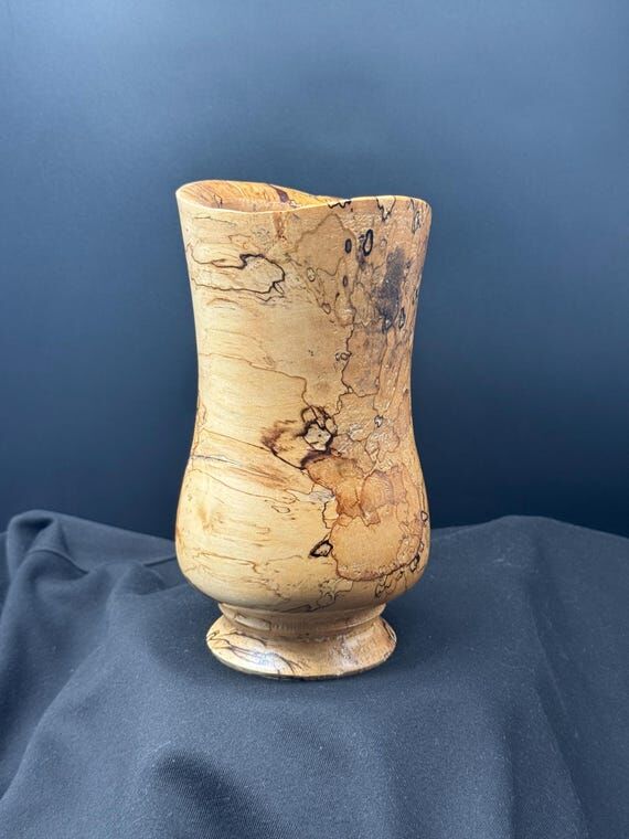 Spalted Birch Wood Handcrafted Vase...