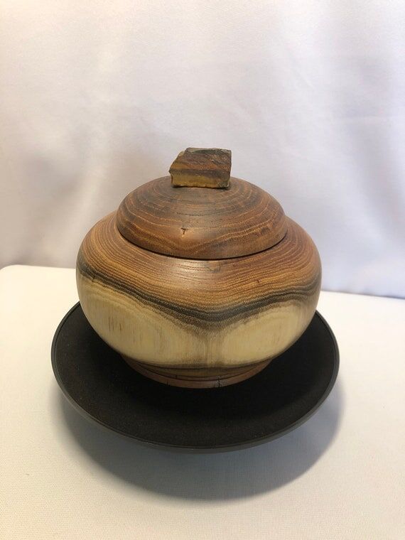 Black Locust Wood Lidded Vessel...