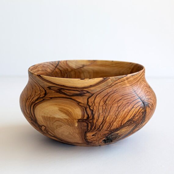 Decorative Wood Bowl, Rustic Bowl, Wooden Cen...