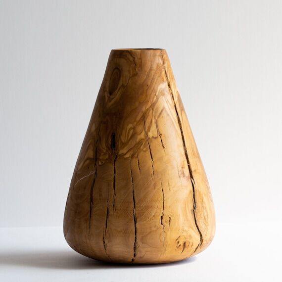Natural Wood Gift, Modern Vase, Housewarming ...