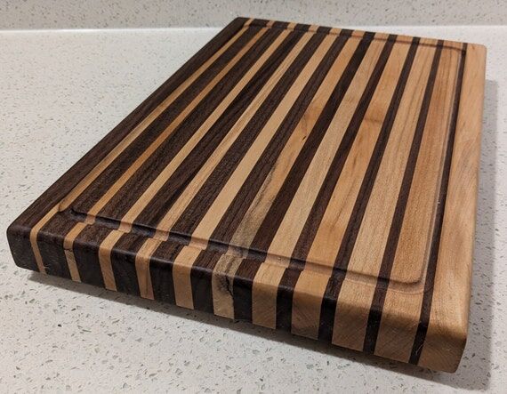 Handmade Fade Pattern Edge Grain Cutting Boar...