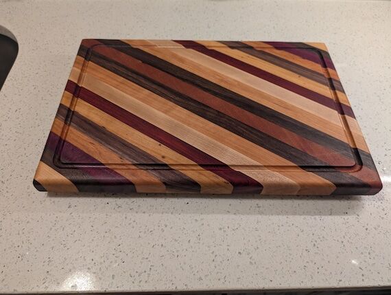 Handmade Diagonal Pattern Edge Grain Cutting ...