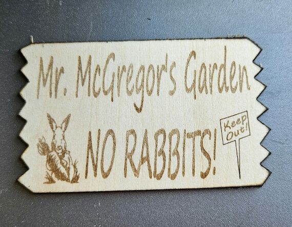 Peter Rabbit cotton tail, Mr. McGregor's Gard...
