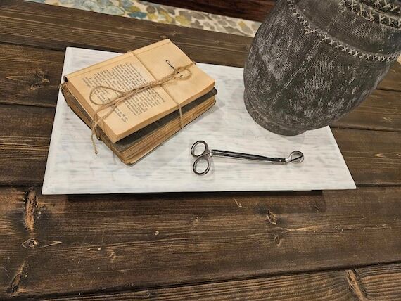 Handcrafted Rustic Wooden Table Riser, Wood B...