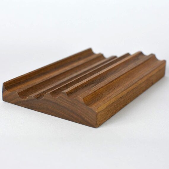 Modular Wooden Pencil Tray: Wave Design Desk ...