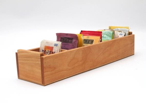 Tea Box, Tea Organizer, Tea Box Wood, Vintage...