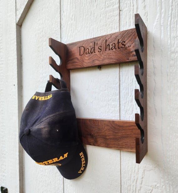 Custom Wood Hat Rack, Hat Display Shelf, Hand...