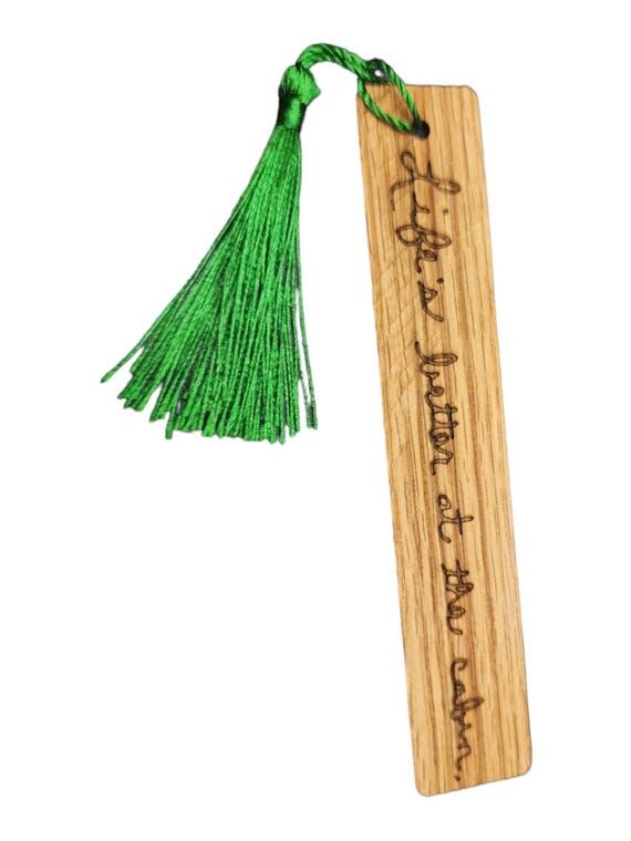 Handwriting Engraved Wood Bookmark: Personali...
