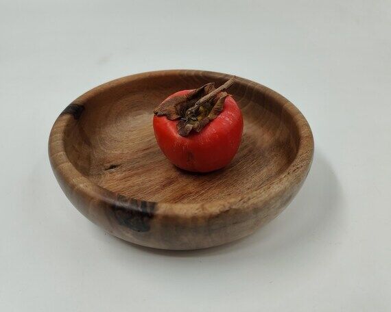 Smaller wooden bowl, walnut wood, handturned,...
