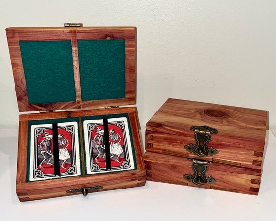 Cedar Double Deck Card Box...
