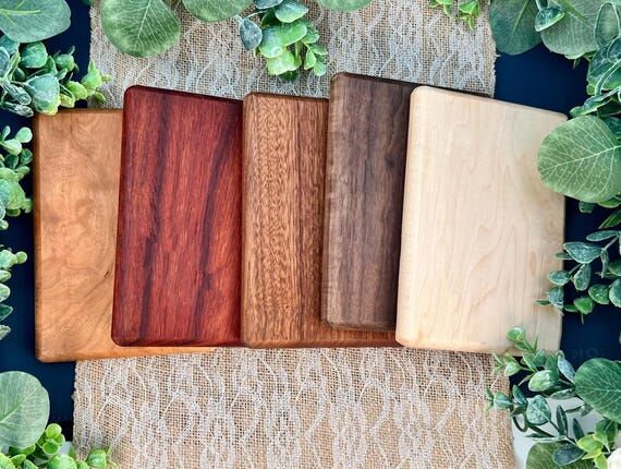 Small Cutting Board 5x7, Exotic Hardwood Chee...