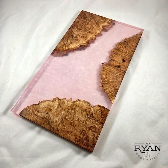 Handmade Maple Burl and Resin Charcuterie or ...