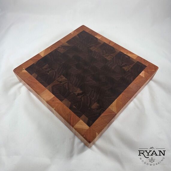 Large Handmade End Grain Butcher Block Cuttin...