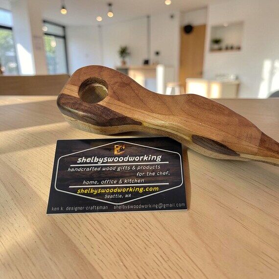 Wood Handcarved Tobacco Smoking Pipe Hardwood...
