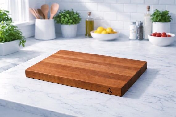 BIG Chef Style Reversible Cherry Wood Cutting...