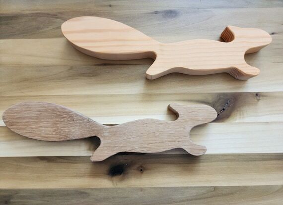 Handmade Wooden Oven Squirrel – Solid Wood ...