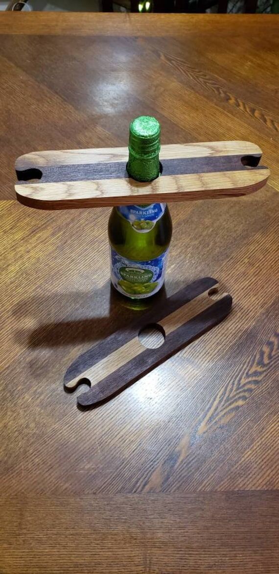 Handmade Multi - Wood ~ Wine Bottle and Wine ...