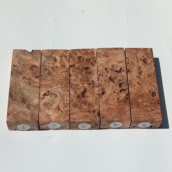 Bilimbi Burl Knife Handle Blank 3x5x15cm | Av...